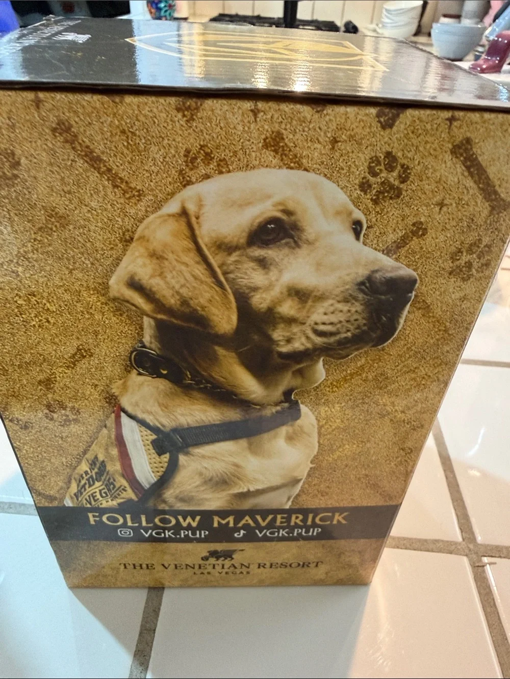 Vegas golden knights K9 Team Dog Figure - Brown